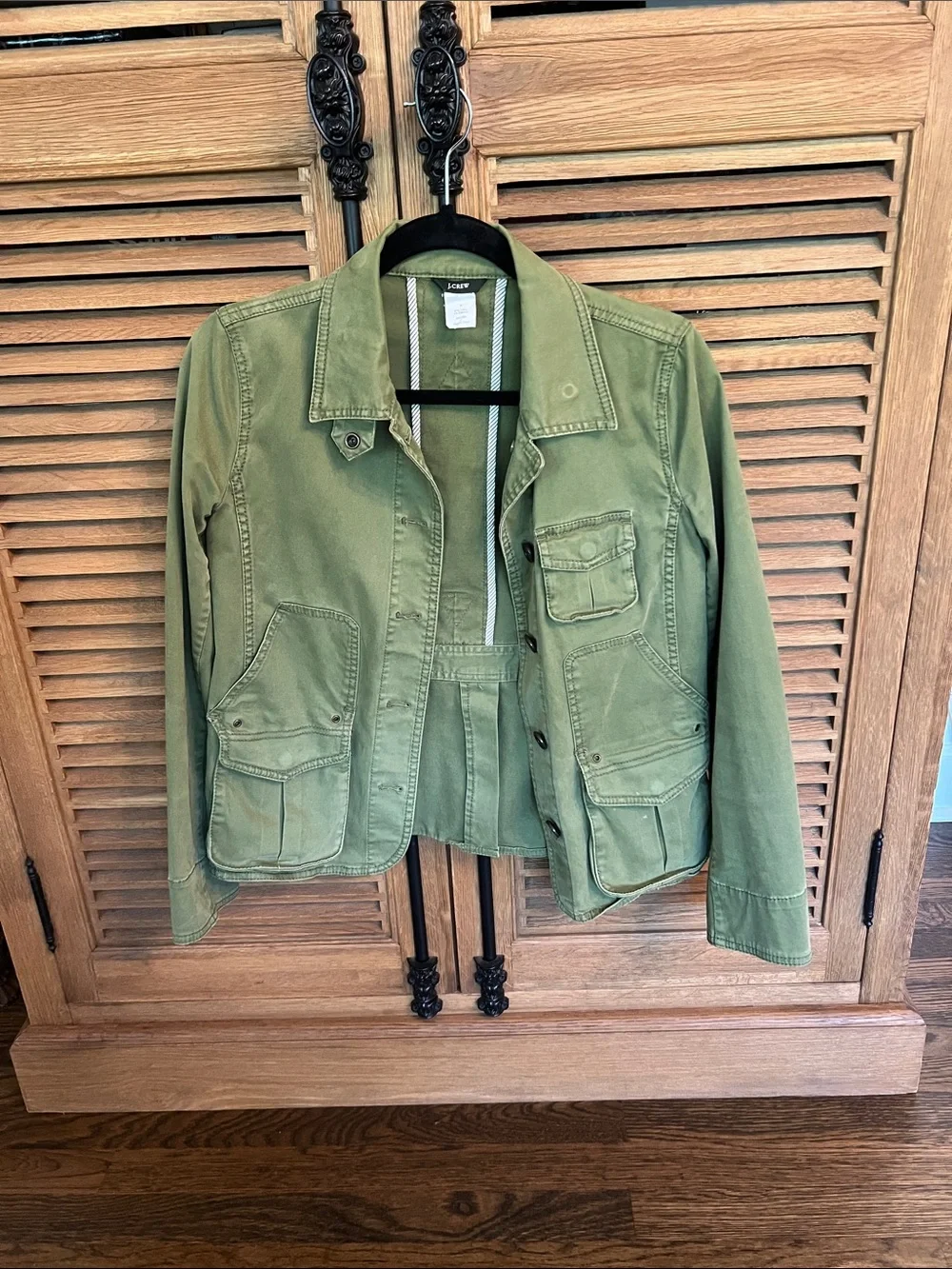 J. Crew Olive Utility Field Jacket - Women's